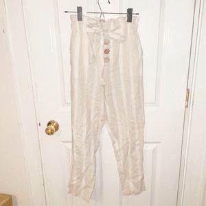 High Rise River Island Linen Pants